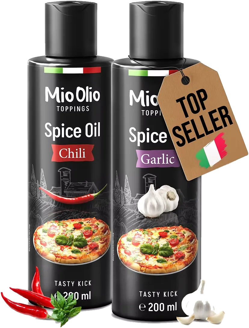 MioOlio Gewürzöl-Set Knoblauchöl und Chiliöl je 200 ml